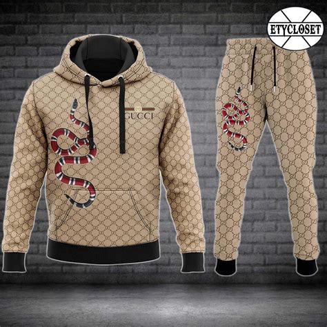 gucci fleece pants|gucci snake hoodie.